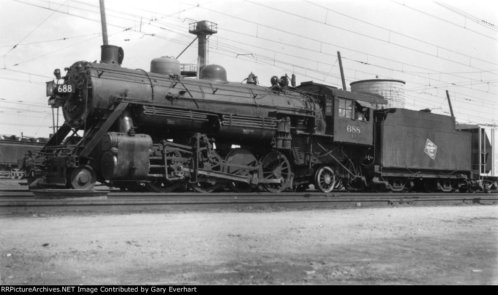 MILW 2-8-2 #688 - Milwaukee Road